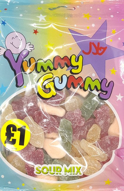 Yummy Gummy Sour Mix Halal 100g